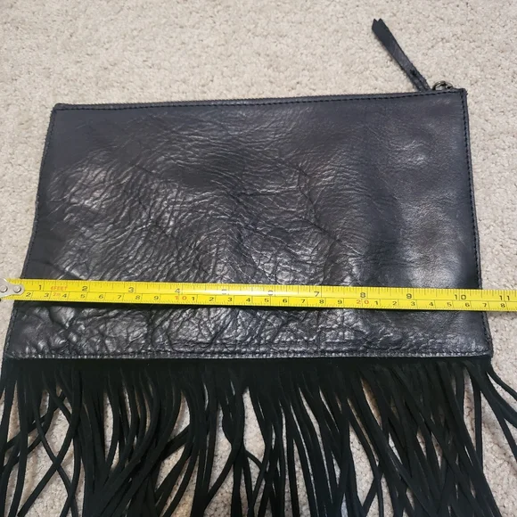 Madewell Fringed Leatherand Suede Clutch - Picture 5 of 6